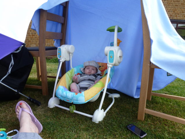 Farmers son – baby’s not keen on being outdoors
