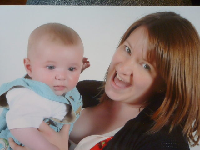 mummy and baby at the baby show