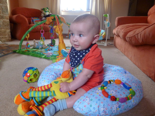 sitting up at 19 weeks old
