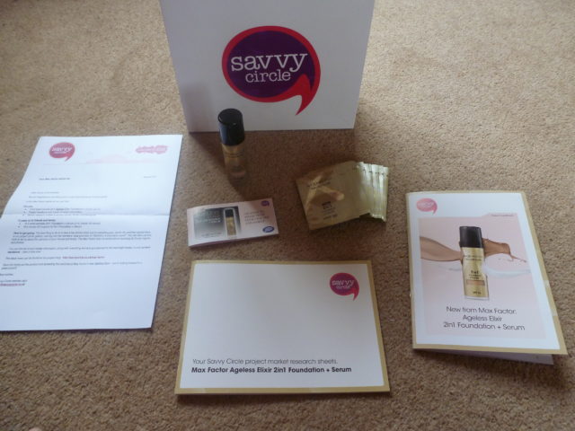 Max Factor savvy circle test