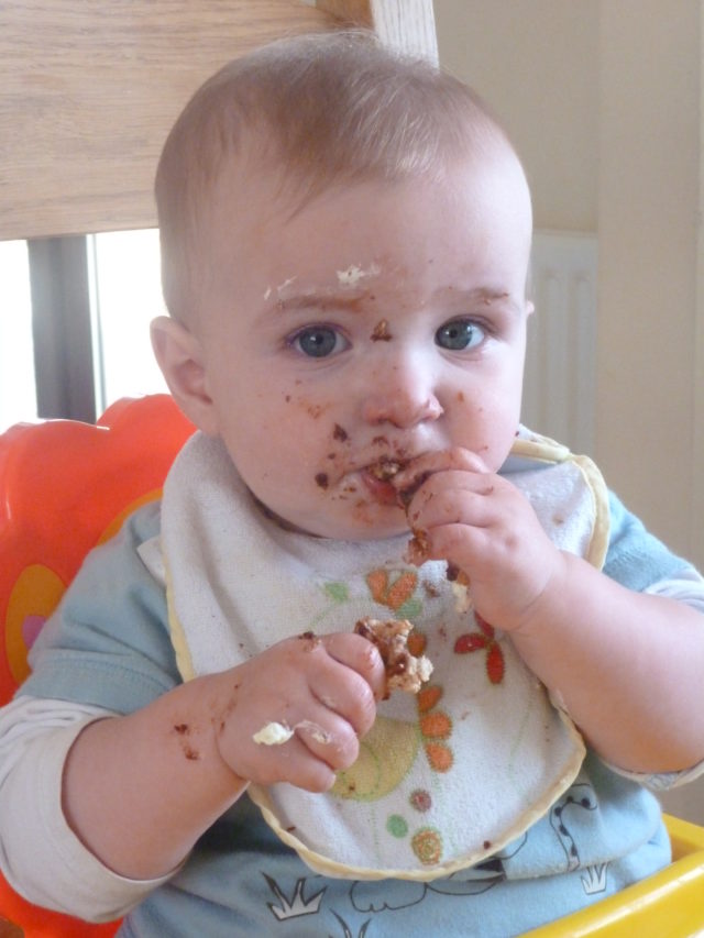 messy baby
