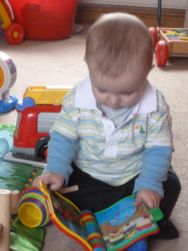 Encouraging babies to enjoy books
