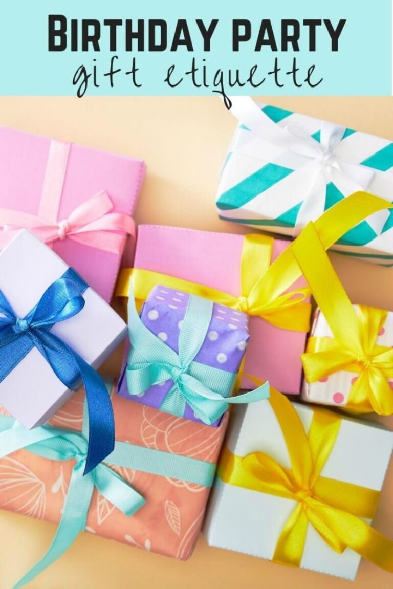 bir‏thday party gift etiquette