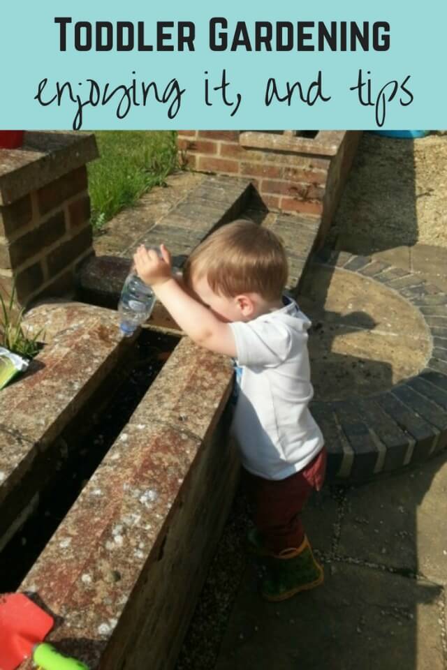 toddler gardening - bubbablue and me