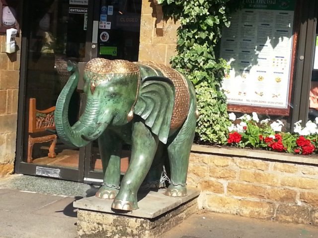 Thai orchid restaurant elephants