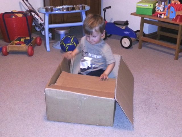 cardboard box boat