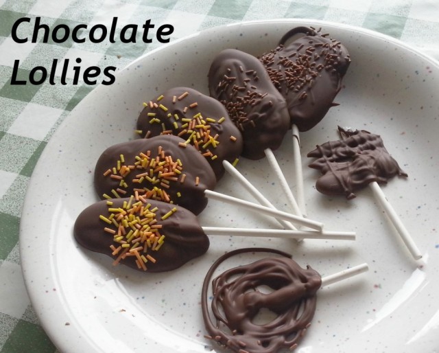 chocolate lollies