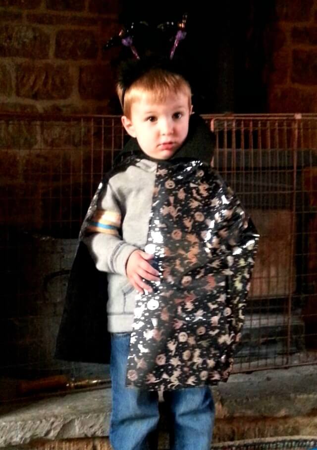 halloween cape and dressing up