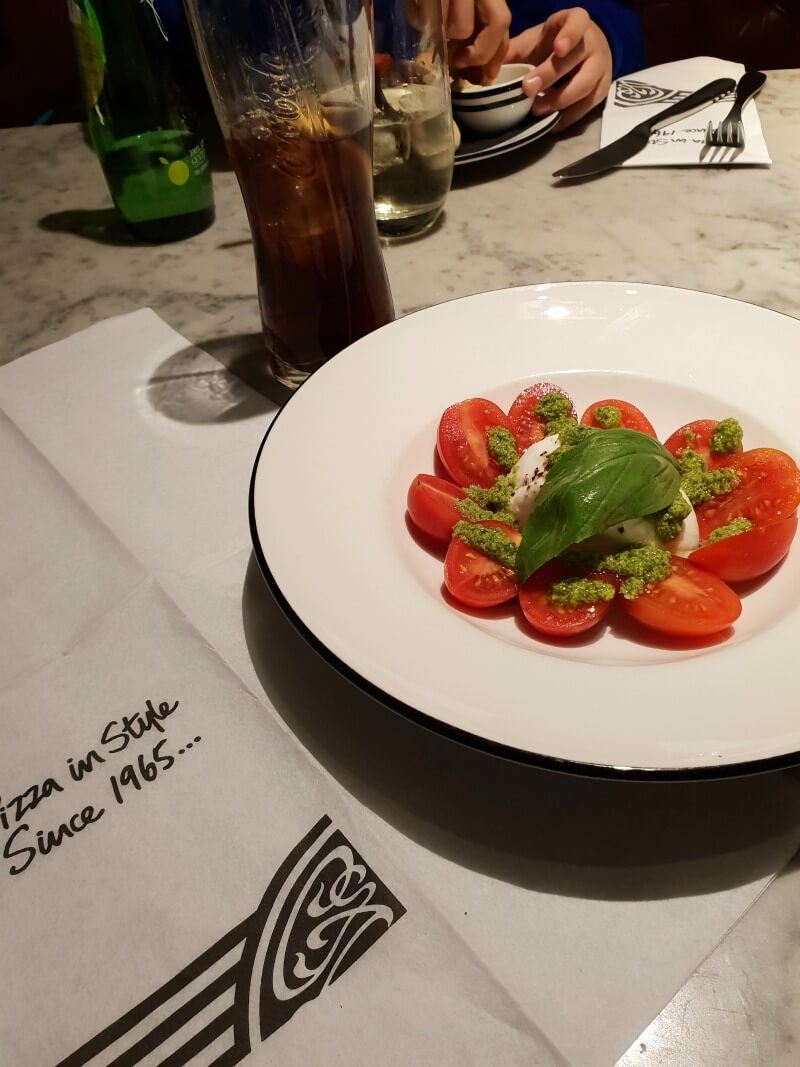 eating out at pizza express