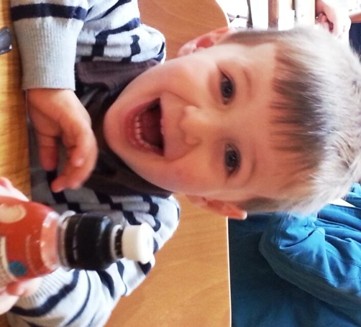 Smiling toddler