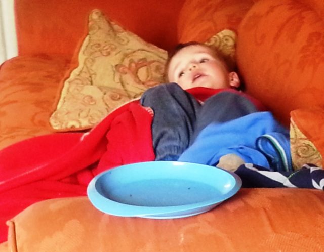 chilling toddler