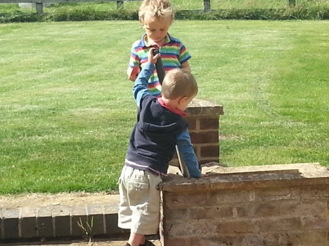 cousins playing