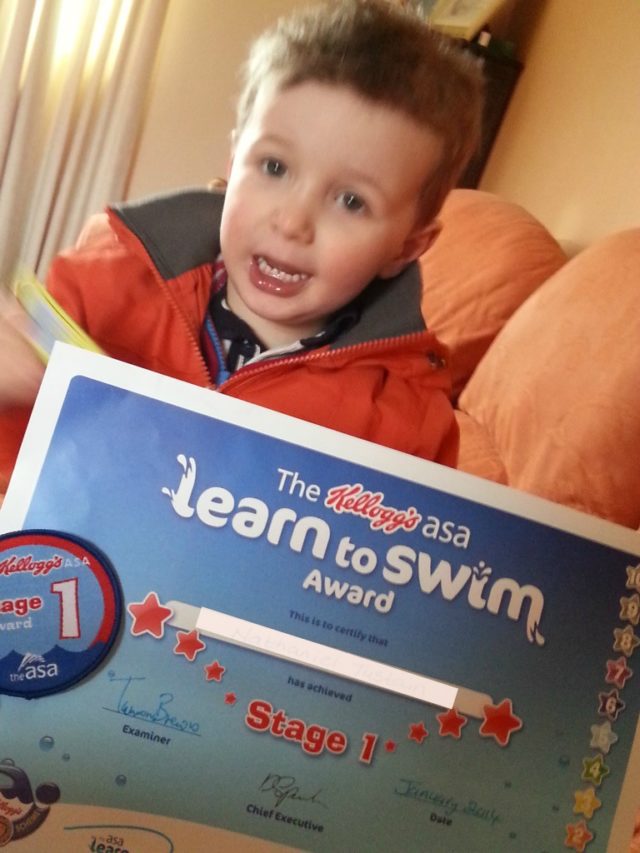 ASA swimming badge 1 toddle