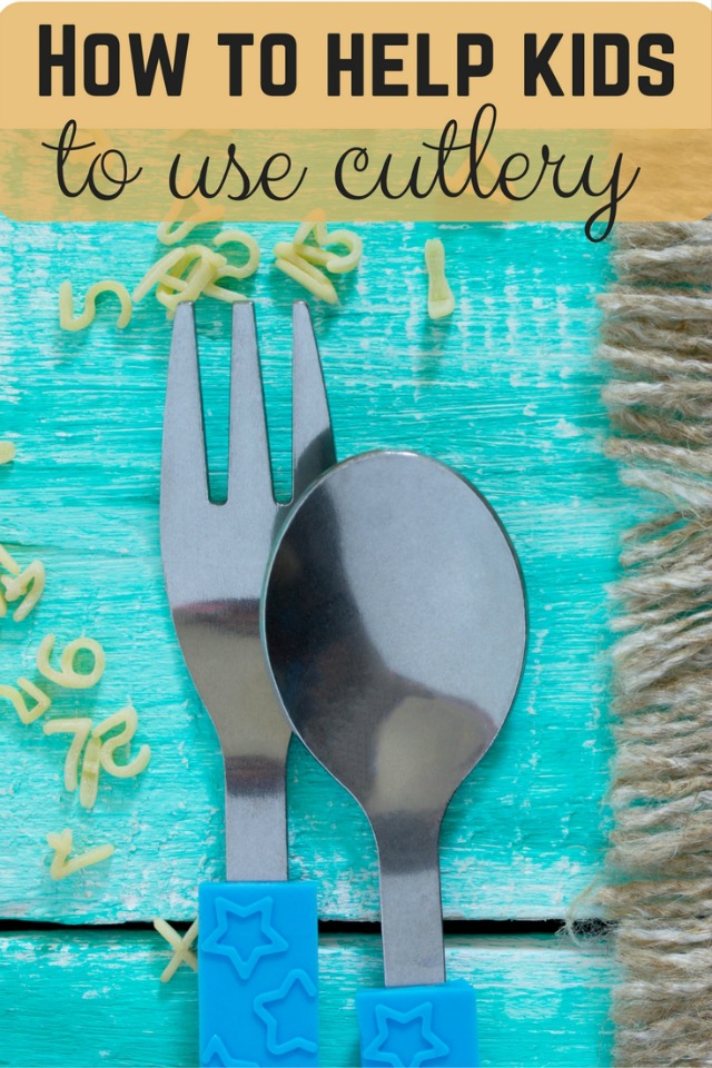 How to help kids use cutlery - Bubbablue and me