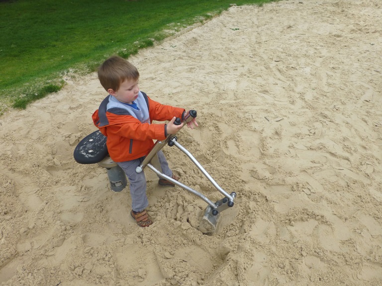 sand digging