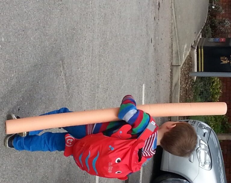 en route to swimming