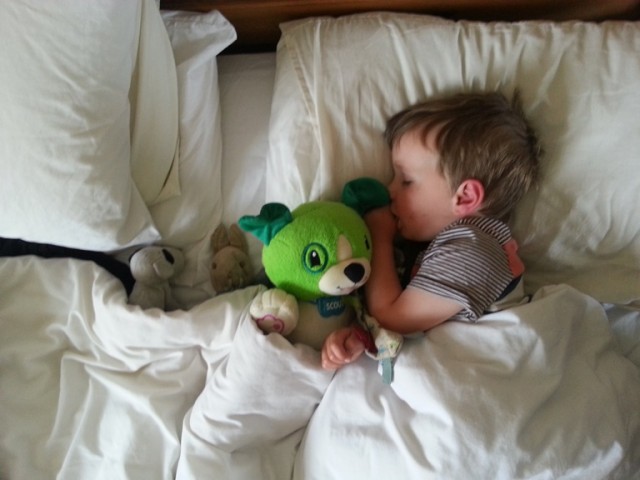 taking teddies to bed