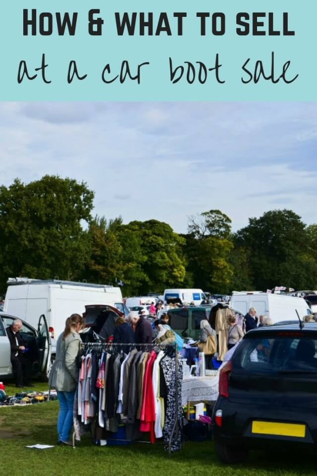 selling at a car boot sale