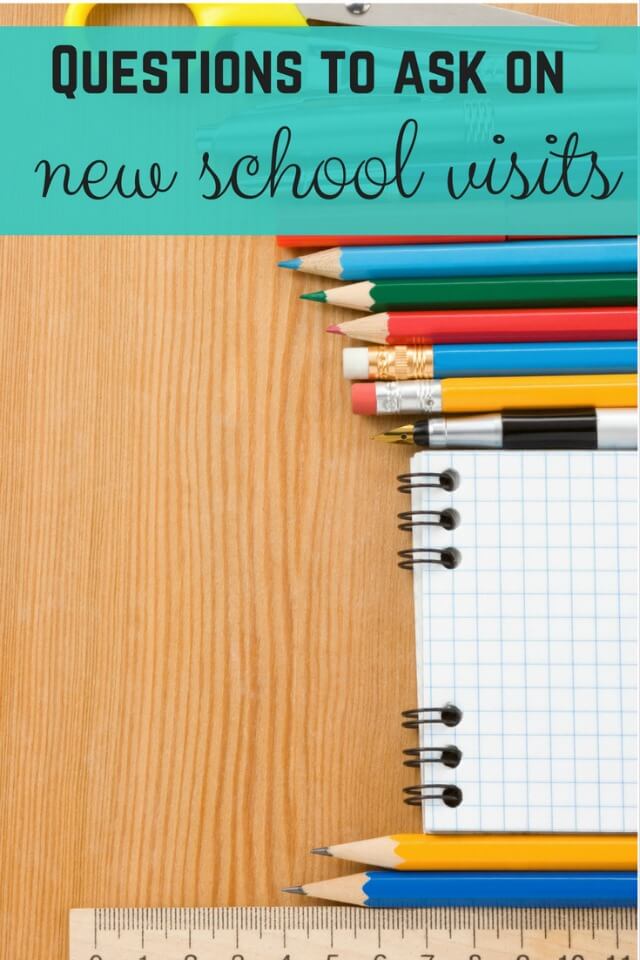 Questions to ask on potential new school visits - Bubbablue and me