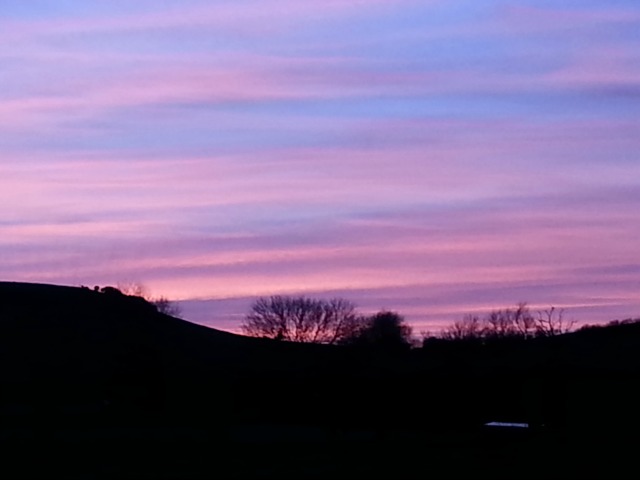 Spring sunset