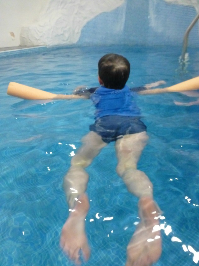 swimming indoor hotel pool