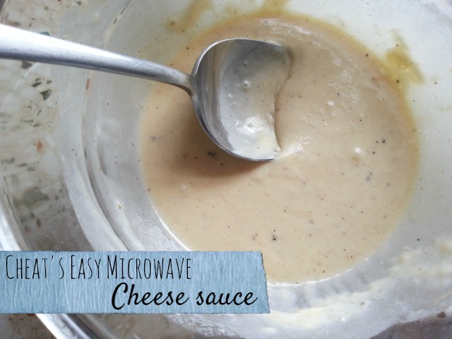 cheats easy microwave cheese sauce