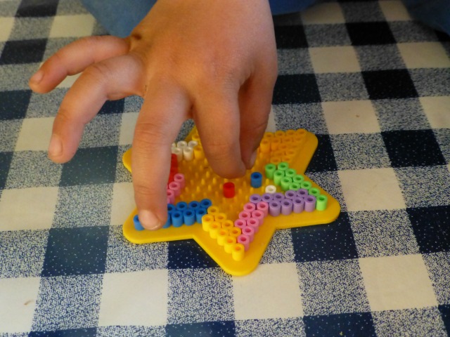 making a Hama bead star