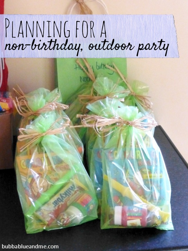 planning for a non birthday outdoor party