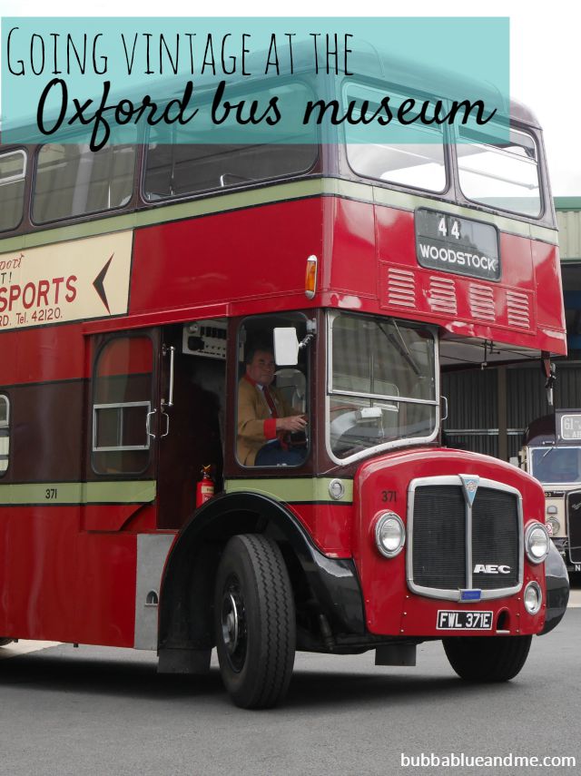 Going vintage at the Oxford bus museum - Bubbablue and me