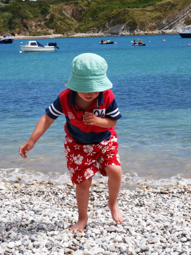 Lulworth Cove shingle beach