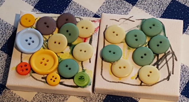 button canvas art