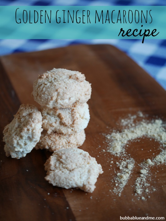 golden ginger macaroon recipe - Bubbablueandme