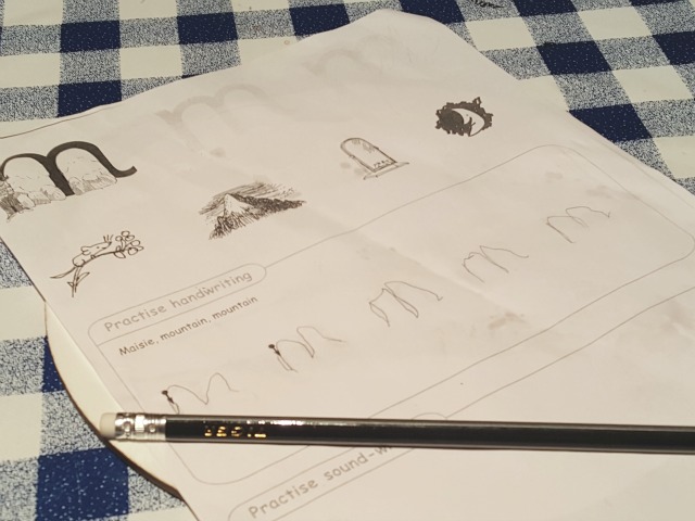m for mountain learning phonics