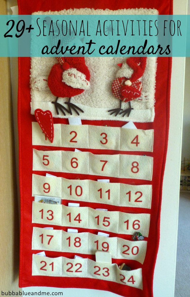 29+ seasonal activities for advent calendars - Bubbablue and me