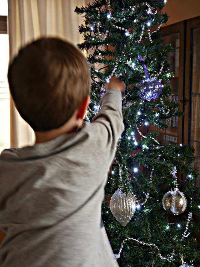 decorating the christmas tree