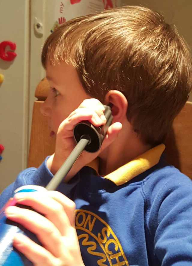 Testing the balloon blower