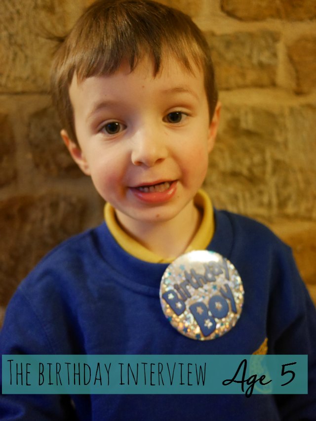 The birthday interview at age 5 - Bubbablue and me