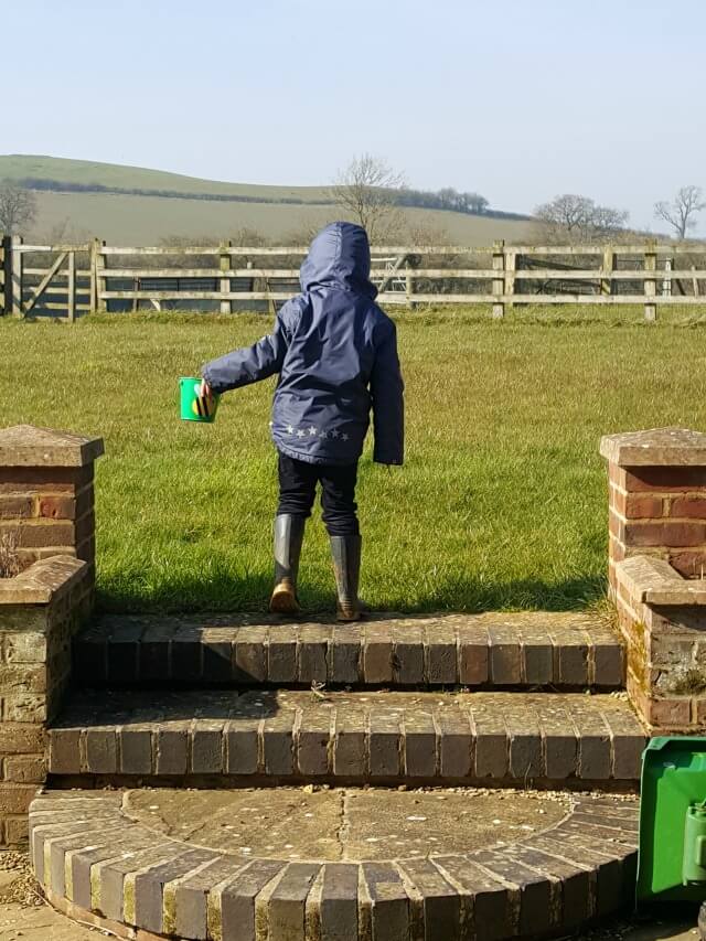 getting outside in the garden