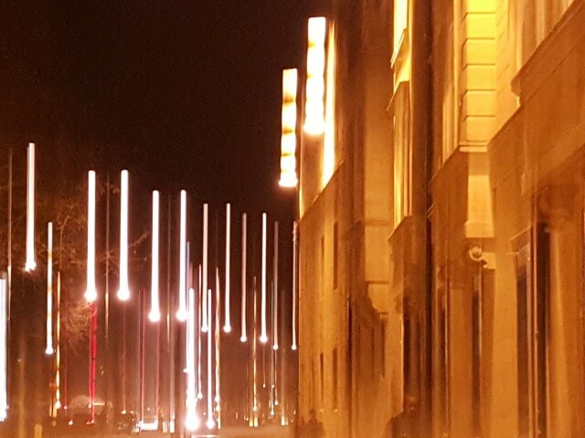 Oxford lights and buildings