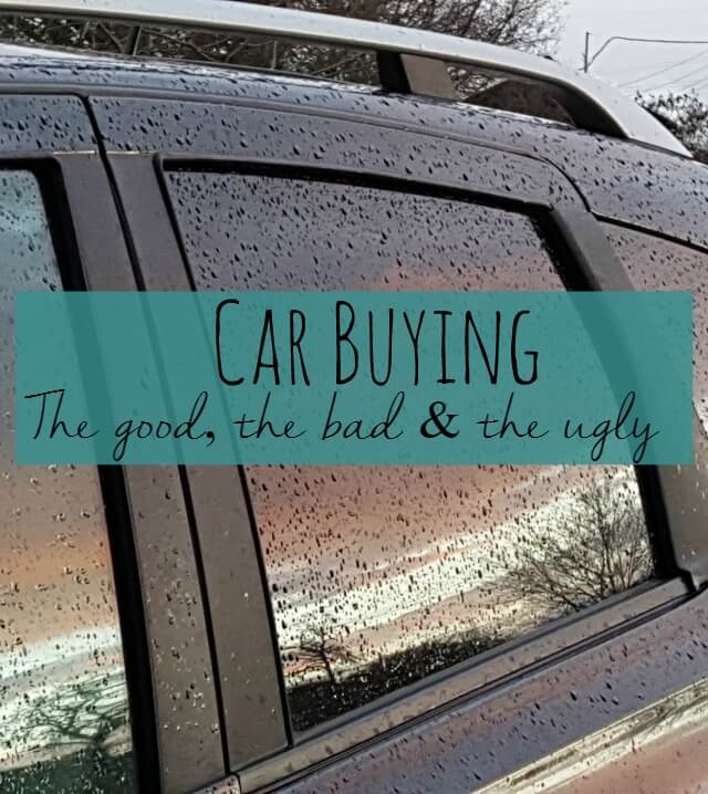 Car buying - the good the bad and the ugly Bubbablue and me