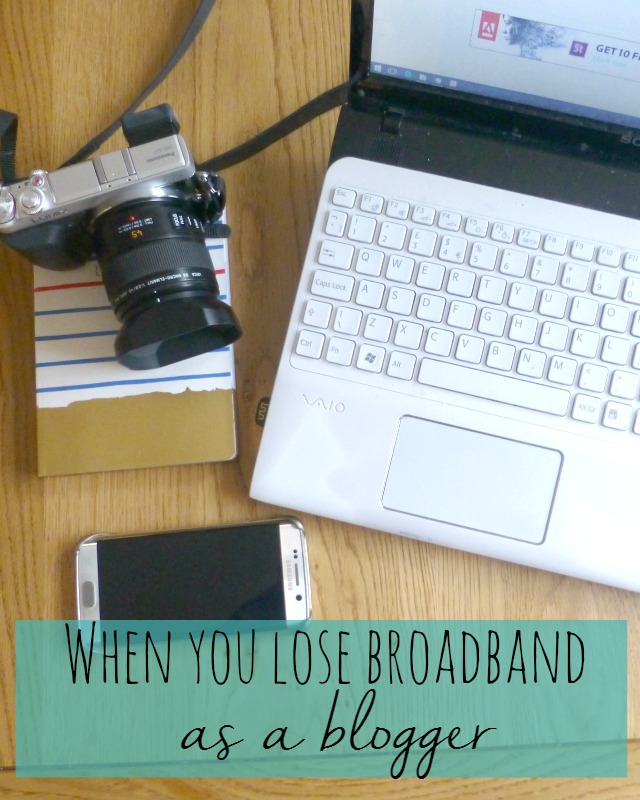 What to do when you lose broadband as a blogger - Bubbablue and me