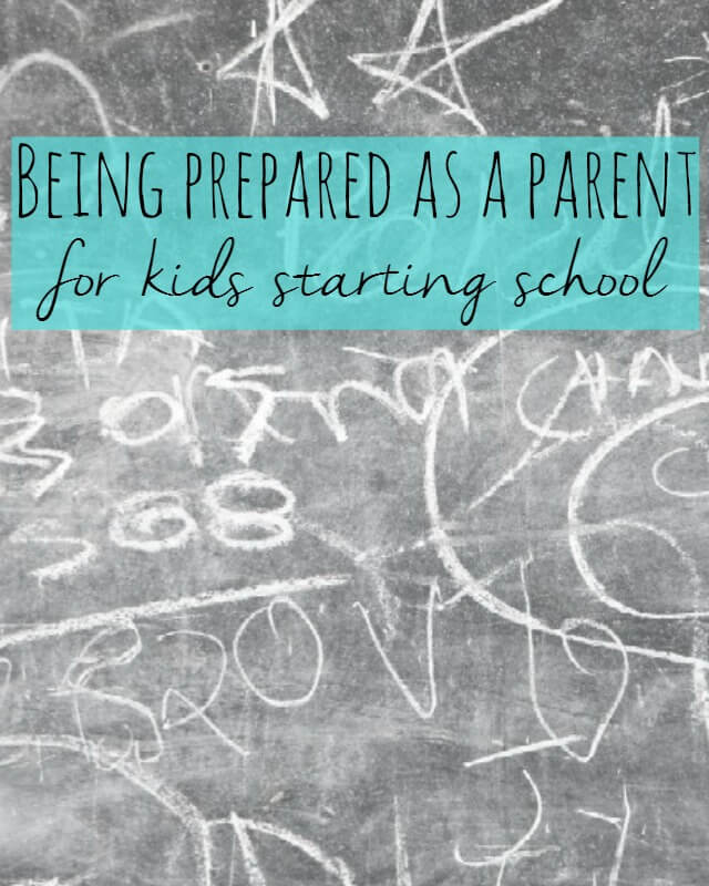 Being prepared as a parent for kids starting school - Bubbablue and me