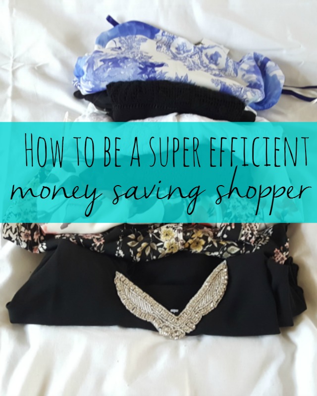 how to be a super efficient money saving shopper - Bubbablue and me