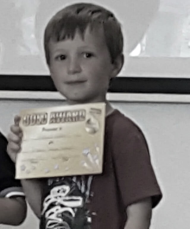 getting his gold target award