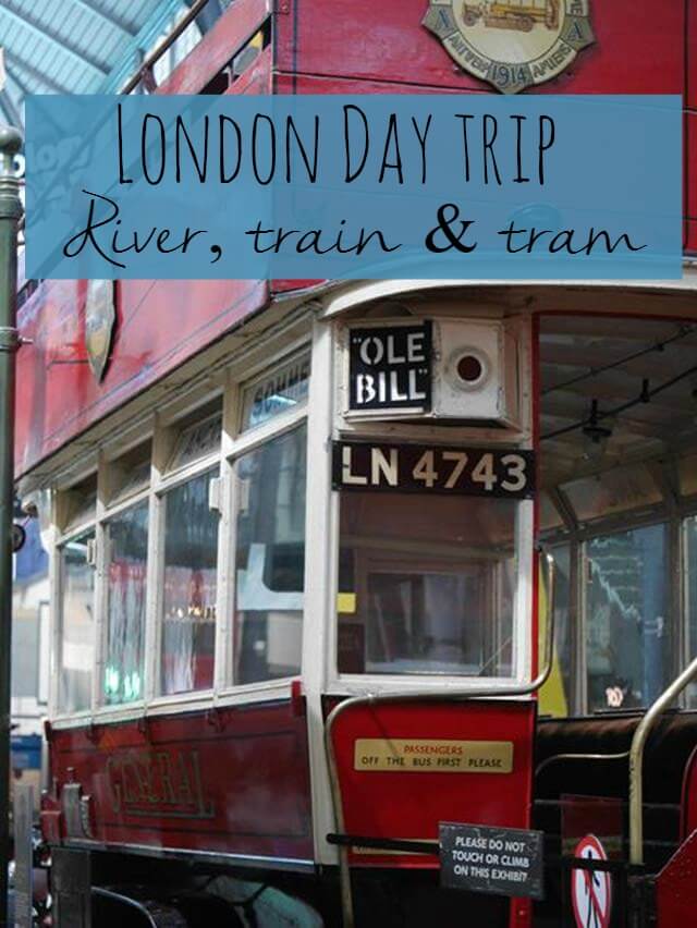 London day trip river train and tram - Bubbablue and me