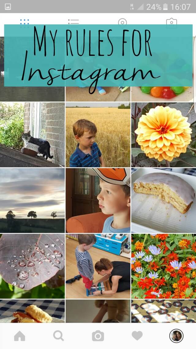My rules for Instagram - Bubbablue and me