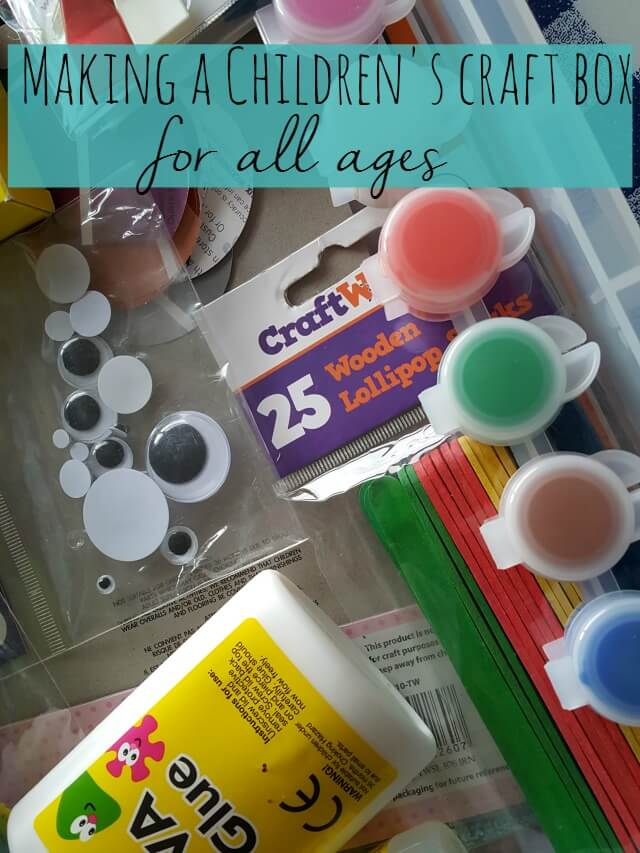 making a children's craft box - Bubbablue and me