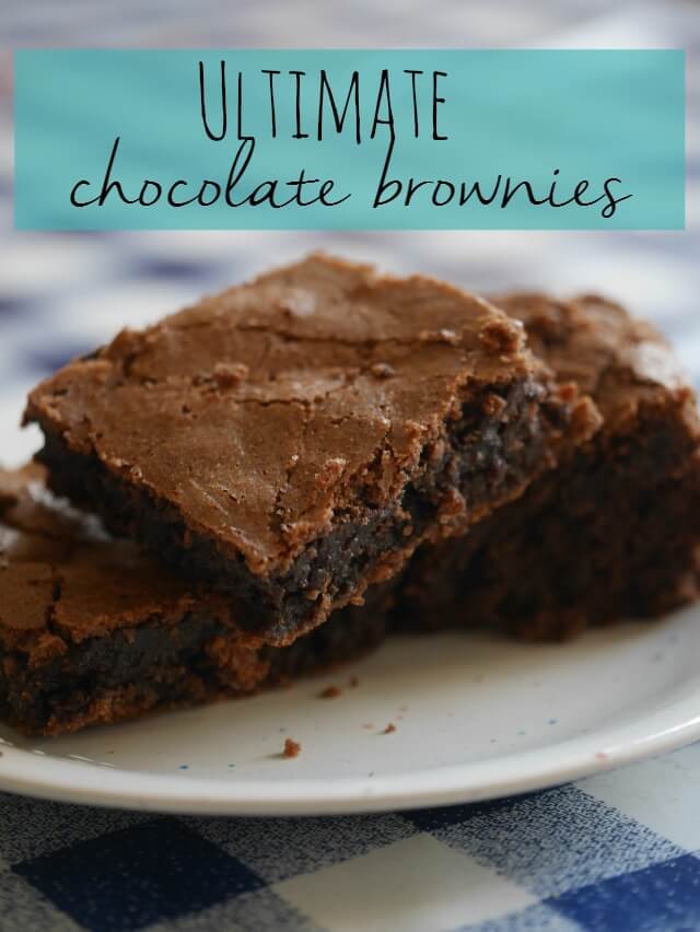 the ultimate chocolate brownies - Bubbablue and me