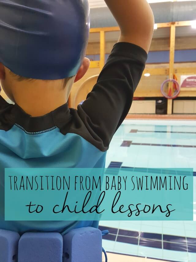 What's the big transition from baby swimming to child swimming lessons - Bubbablue and me