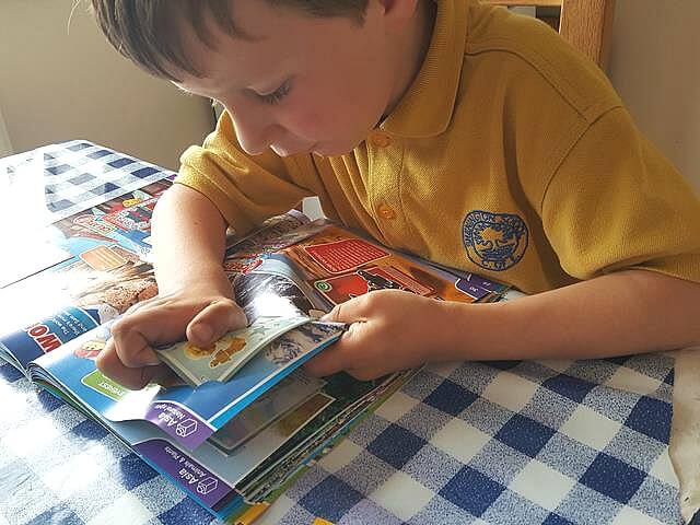 Lego card sorting out